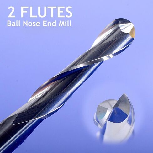 5 x 6mm 2 Flute Carbide Ball Nose End Mills in Kuwait