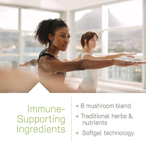 Irwin Naturals Pure Defense Mushroom-8 دعم المناعة - 60 كبسولة هلامية سائلة - تركيبة فطر كاملة الطيف in Saudi Arabia