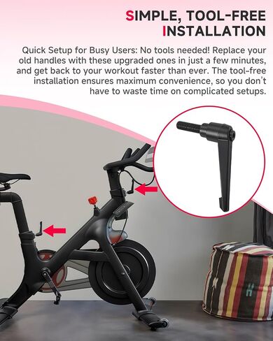 3 قطع متوافقة مع مجموعة تعديل دراجة بيلوتون على شكل حرف L، مقاسان كبيران و1 حجم قياسي للمقعد والمقود، أجزاء بديلة لدراجة بيلوتون in Kuwait