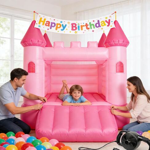 BOMPOW Electric Pump for Inflatables with 4 Nozzles Air Mattress Pump Inflator/Deflator, Queen/King Size Pool Air Pump, Pool Toys, Boat, Raft Pumps 300W in Kuwait