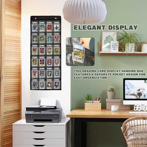 2 Pack PSA Cards Display Case, 48 Pockets PSA/BGS/CGC Grading Cards Storage Bag for Sports Card, Baseball Card, Football and Basketball Trading Card Wall Display Bag in Kuwait