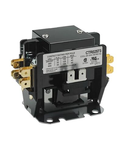 24v Condenser Contactor Relay 2 Pole 30 Amp Fits for Trane, Replace C147094P03 1012-925C 62-24268-03 in Saudi Arabia