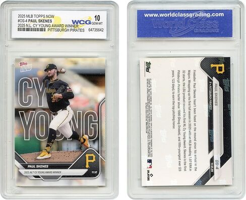 2025 MLB Topps الآن Paul SKENES 2025 NL CY Young Award الفائز ببطاقة Pittsburgh Pirates #OS4 - متدرج GEM Mint 10 in Saudi Arabia
