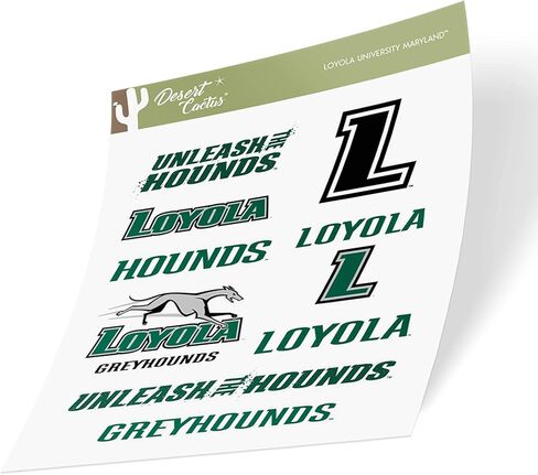 Desert Cactus Loyola Maryland University Sticker Greyhound Vinyl Decals Laptop Water Bottle Car Scrapbook T2 (Type 2) in Saudi Arabia