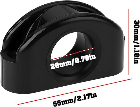 2 قطعة Bullseye Fairlead 55x30 مللي متر لليخوت الشراعية وقوارب الصيد لأقصى قطر حبل 17 مللي متر in Saudi Arabia