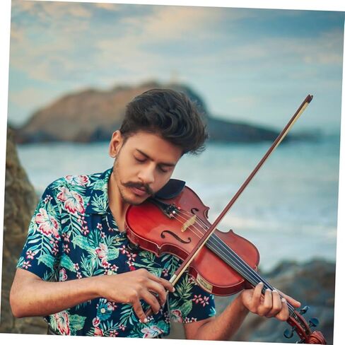 Abaodam Red Sandalwood Violin Bow Handcrafted Horse Hair Fiddlestick with Comfortable Grip for Student Violinists Enhanced Control and Tone for Beginners Random Color in Saudi Arabia