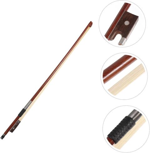 Abaodam Red Sandalwood Violin Bow Handcrafted Horse Hair Fiddlestick with Comfortable Grip for Student Violinists Enhanced Control and Tone for Beginners Random Color in Saudi Arabia