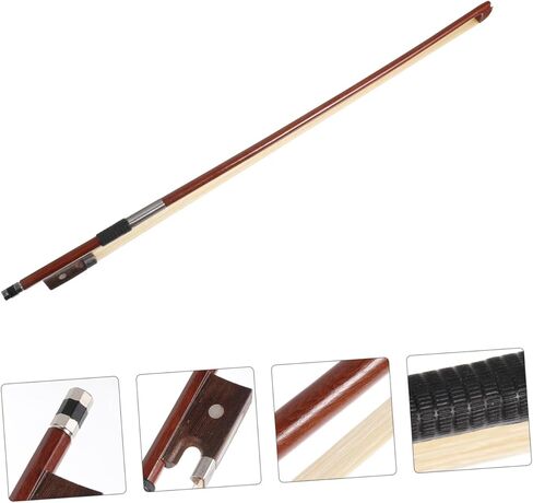 Abaodam Red Sandalwood Violin Bow Handcrafted Horse Hair Fiddlestick with Comfortable Grip for Student Violinists Enhanced Control and Tone for Beginners Random Color in Saudi Arabia