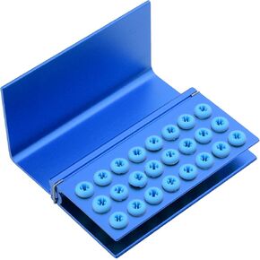 2pcs 24 Holes Burs Holder Block Case with Silicone Autoclavable Burs Organizer Case For FG + RA (Black) in Kuwait