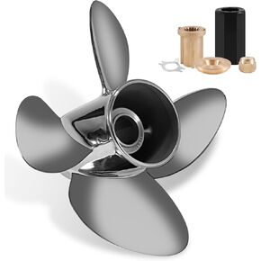 YOUNG PROPS 13 x 17 Stainless Steel Outboard Boat Propeller for Mercury Engines 40 50 70 75 80 90 100 115 125 140HP 13 x17 Prop Hub Kits Included 15 Tooth RH in Kuwait