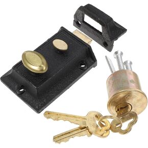 COHEALI Vintage Spring Door Lock Double Insurance Anti-Theft Mechanism for Exterior Doors Key for Home and Office Use in Saudi Arabia