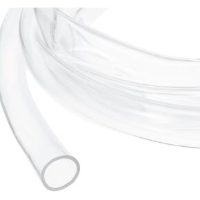 uxcell 5/16 Inch Clear PVC Tubing, 8mm ID x 11.11mm OD - 6ft PVC Tube Lightweight Vinyl Hose, Transparent Flexible Plastic Water Tubing for Air Oil Water Transfer Aquarium Irrigation in Kuwait
