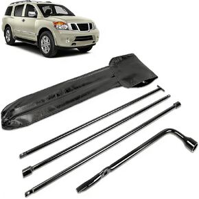 Spare Tire Tool Kit with Spare Tire Jack Handle and Wheel Lug Wrench Compatible with 2005-2019 Frontier Titan Pathfinder, 2005-2015 Amanda Xterra in Saudi Arabia