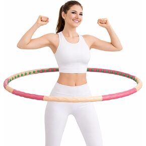 Health Hoop- Korean Weighted Hoop, Exercise Hoop, Fitness Hoop, Hula Massage Passion Hoola Hoop for Workout 1.3kg STEP1 Hula-up Slim Body in Kuwait