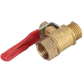 1/4'' 3/8'' 1/2" Male to Female Thread Brass Ball Valve Agriculture Garden Water Pipe Switch Water Flow Waterstop Connector 2Pcs(1/2"-Yellow-02) in Kuwait