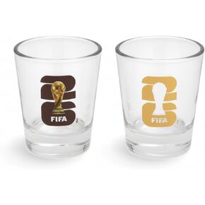 الإصدار الرسمي لكأس العالم FIFA 2026 - كؤوس الكأس 1.7 أونصة (مجموعة من 2) - عنصر لهواة التجميع لمرة واحدة في العمر - مثالي للبوابات الخلفية أو حفلات FIFA أو المانكاف أو الحانات هدية لمحبي كرة القدم in Kuwait