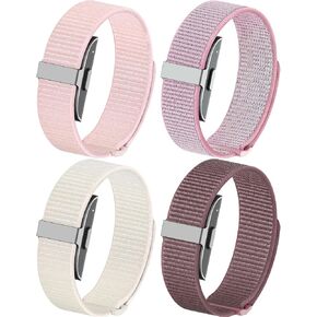 4 Pack Nylon Bands Compatible with Hume Band Replacement Strap, Soft Breathable Slim Fitness Tracker Hume Bands Loop Sport Replacement Wristband for Hume Health Band for Men Women in Kuwait