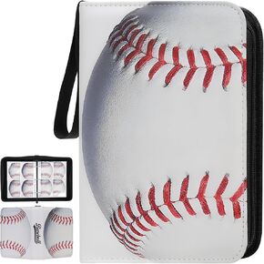 Trading Card Binder 4 Pocket, Card Binder 400 Pockets Card Book Holder with 50 Removable Sleeves, Portable Collectible Game Card Albums Gifts for Boys and Girls in Kuwait