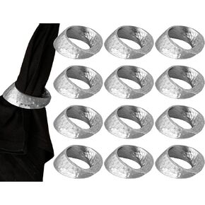 مجموعة حلقات المناديل المكونة من 12 قطعة - حلقات مناديل معدنية مزخرفة على شكل فراشة بلينغ للضيوف، مشبك منديل لحفلات الزفاف، والحفلات، والتجمعات، والعشاء، والطاولة، والولائم، والديكور، والهدايا (ذهبي) in Kuwait