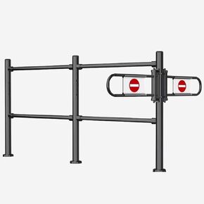 بوابة متأرجحة يدوية بعمود للتحكم في الدخول في محلات السوبر ماركت ومراكز التسوق والمستشفيات والحانات in Kuwait