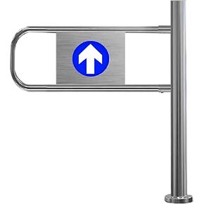 بوابة التأرجح الأوتوماتيكية للوصول من الفولاذ المقاوم للصدأ باب في اتجاه واحد للمتجر/الفناء/المستودع بعرض 50-100 سم، فقط جهاز الدخول/الخروج المتين يتأرجح لليمين in Kuwait