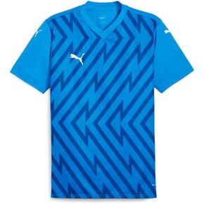 PUMA Mens Teamfinal V Neck Short Sleeve Jersey Casual - Blue in Kuwait