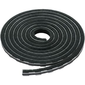 Brixwell Zipper Pile Weatherstrip - 100' Roll, 0.200" Pile Height, Gray, Zipper Weatherization Seal for Windows & Doors, Weatherstrip Replacement, Door Weather Seal in Kuwait