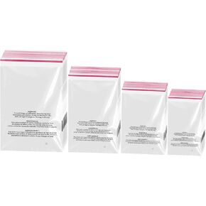 أكياس بولي من RBHK عدد 400 مع تحذير من الاختناق - 6x9، 8x10، 9x12، 11x14 بوصة، حقيبة تحذير ذاتية الغلق، حقيبة شحن قابلة للإغلاق للملابس، التعبئة والتغليف - أكياس السيلوفان ذاتية الغلق in Kuwait