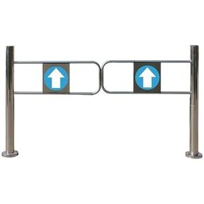 Supermarket Entrance Swing Gate 1 Way Safety Door for Hallway and Library Passage Door for Shopping Malls Silver Finish (140×97 cm) in Kuwait