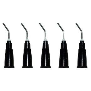 Safe-Dent Pre Bent Flow Tips, 20 Gauge, Black, Flow Sealant, 200 Pack Pre Bent Dispensing Needle Etch Tips - Blunt Disposable Oral Irrigation Flow & Applicator Tips in Saudi Arabia