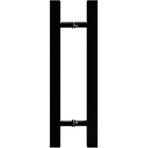 Gate Hardware Heavy-Duty Stainless Steel Square Tube Commercial Glass Push-Pull Door Handle/Wooden Barn Door Sliding Handle - Black, 6 Sizes/1200X800Mm,1200X800Mm in Kuwait