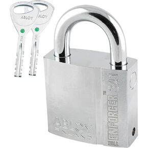 قفل ENFORCER ABLOY 341-25 - قفل عالي الأمان من فولاذ البورون عالي التحمل مع كوب قرص - تكبل 7/16 بوصة للمقطورات والحاويات والسكك الحديدية - الحماية القصوى in Kuwait