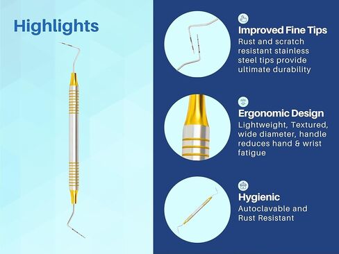 Artman Instruments UCNI 15/CP12 مسبار اللثة ثنائي الأطراف - أداة طب الأسنان الدقيقة لقياس عمق الجيب بدقة in Saudi Arabia