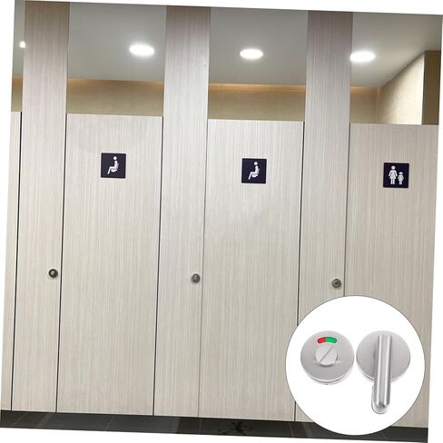 LIFKOME Privacy Indicator Door Lock Red Green Occupied Sign for Bathrooms Knob Design for Public Restrooms and Rvs Construction in Saudi Arabia