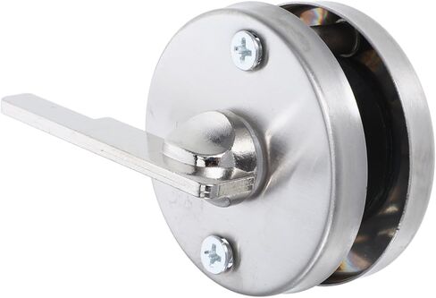Lurrose Stainless Steel Bathroom Lock Occupied Vacant Indicator – Keyless Privacy Door Handle for Public Restroom Stalls Sturdy Indicator Lock for Hotel and RV Bathrooms in Saudi Arabia