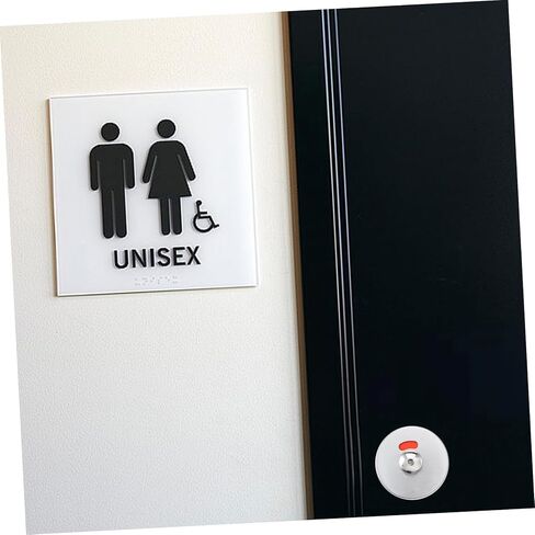 Lurrose Stainless Steel Bathroom Lock Occupied Vacant Indicator – Keyless Privacy Door Handle for Public Restroom Stalls Sturdy Indicator Lock for Hotel and RV Bathrooms in Saudi Arabia