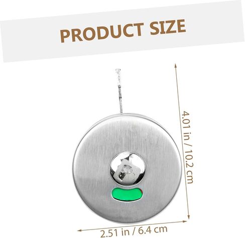 TEHAUX Public Toilet Privacy Indicator Lock Color Indicator Latch Heavy Duty Stainless Steel Door Lock for Washrooms 1 Set with Easy Installation in Saudi Arabia