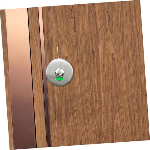 TEHAUX Public Toilet Privacy Indicator Lock Color Indicator Latch Heavy Duty Stainless Steel Door Lock for Washrooms 1 Set with Easy Installation in Saudi Arabia