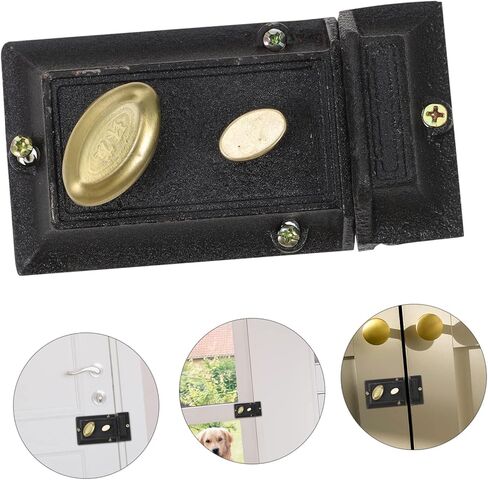 COHEALI Vintage Spring Door Lock Double Insurance Anti-Theft Mechanism for Exterior Doors Key for Home and Office Use in Saudi Arabia