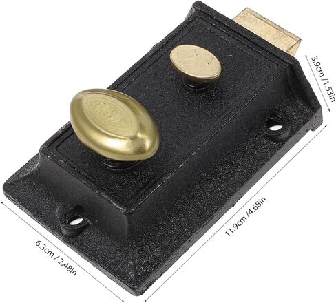 COHEALI Vintage Spring Door Lock Double Insurance Anti-Theft Mechanism for Exterior Doors Key for Home and Office Use in Saudi Arabia