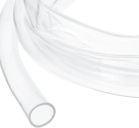 uxcell 5/16 بوصة أنابيب PVC شفافة، 8 مم معرف × 11.11 مم OD - أنبوب PVC 6 أقدام خرطوم فينيل خفيف الوزن، أنابيب مياه بلاستيكية شفافة مرنة لنقل الماء والهواء لري حوض السمك in Saudi Arabia