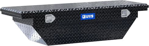 UWS EC10202 60-Inch Gloss Black Heavy-Wall Aluminum Angled Truck Tool Box with Low Profile, RigidCore Lid in Saudi Arabia