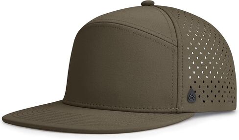 AOPREL Flat Brim Baseball Cap for Men Adjustable Water-Resistant Performance Hat with Breathable Laser Perforated in Saudi Arabia