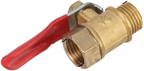 1/4'' 3/8'' 1/2" Male to Female Thread Brass Ball Valve Agriculture Garden Water Pipe Switch Water Flow Waterstop Connector 2Pcs(1/2"-Yellow-02) in Kuwait