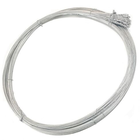 80pcs baling wire 14 gauge 14 ft ، baler wire ties bulk heavy duty ، حزمة واحدة حلقة واحدة ، لفة سلك فولاذي مجلفن الطوارئ للمكبس اليدوي الأبواب الأفقية والرأسية المغلقة in Kuwait