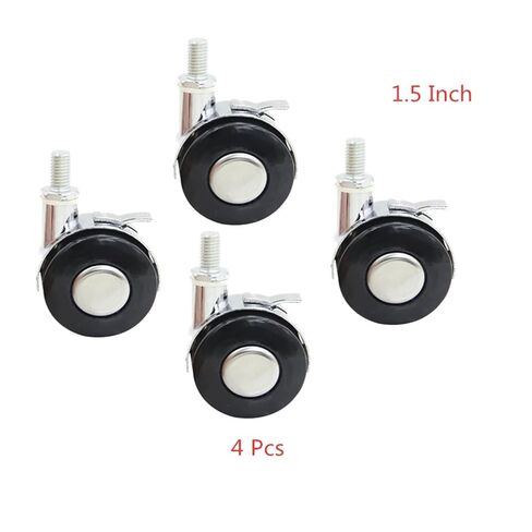 [Pack of 4] Universal Wheel Universal Wheel 1.5-inch Silent Roller Bed Alloy Coffee Table Computer Pulley M8 in Saudi Arabia