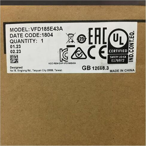 SMOCONE المعجل VFD185E43A محول التردد العاكس VFD185E43A مختوم في صندوق مع ضمان لمدة سنة واحدة من المصنع in Kuwait