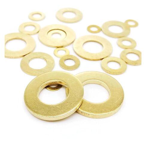 700pcs Solid Brass Copper Flat Washer Plain Gasket Ring Pad Mix Size M2 M2.5 M3 M4 M5 M6 M8 Assortment Kit Set Box in Saudi Arabia