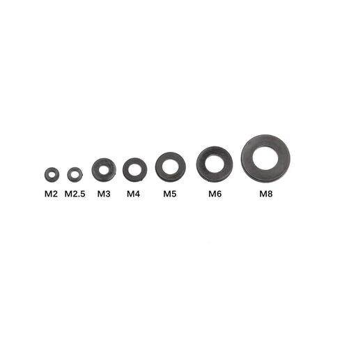 250PCS Nylon Washers M2 M2.5 M3 M4 M5 M6 M8 Nylon Washers Plastic Insulation Spacers Seals Black White Set Gasket Ring Kit in Saudi Arabia