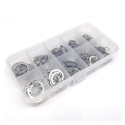 250pcs/box C Type Internal Circlip Hole Clip Snap Ring Mix M8 to M20 Kit Set 304 A2-70 Stainless Steel for Shaft Retaining in Saudi Arabia